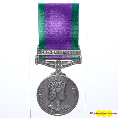 General Service Medal - NI Clasp RAF - SAC. C P Edgar